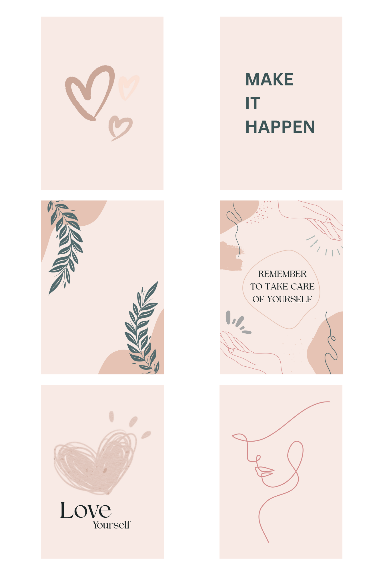 I AM ENOUGH Self-Love Positive Affirmation Wall Art | Botanical Printable Mindfulness Gift for Positive Energy and Self-Care